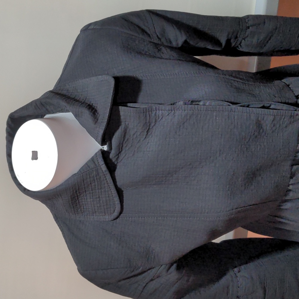 Imperial Cotton Black Coat Dress Jacket Size Small